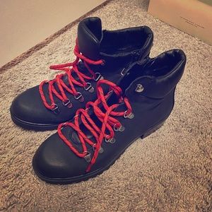 Black booties from Steve Madden